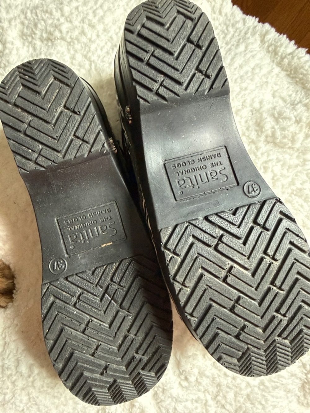 Black & White Zebra-Print Platform Clogs - Picture 3 of 3